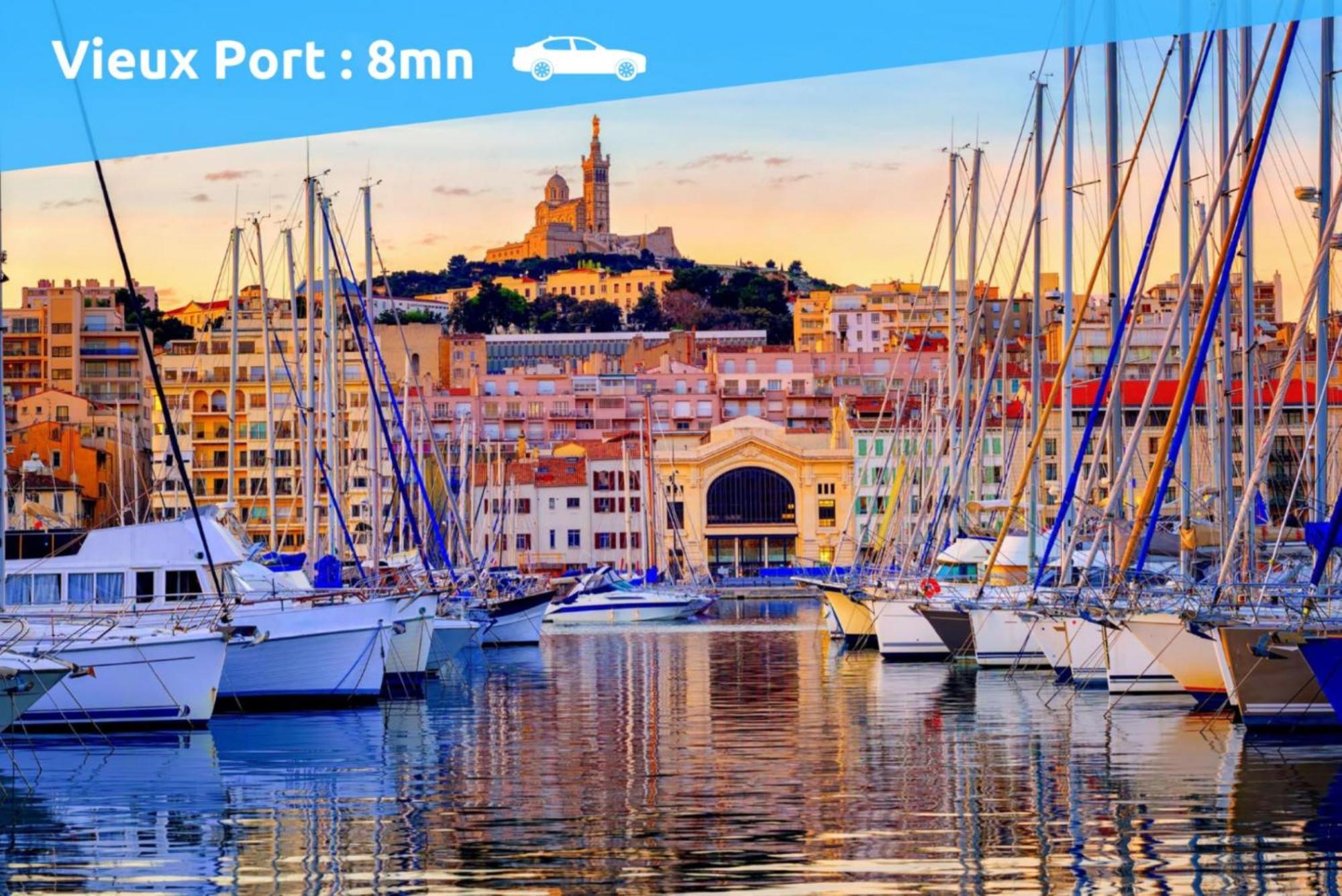 Cafi - Sud Passion * Calme * Linge Hotelier * Fibre * Appartement Marseilles